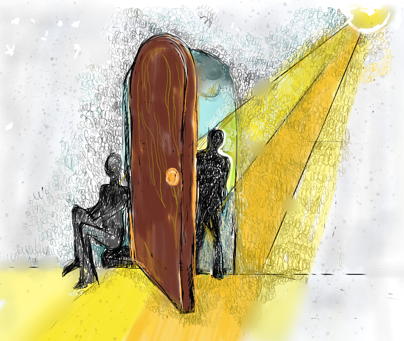 O destino atrás da porta